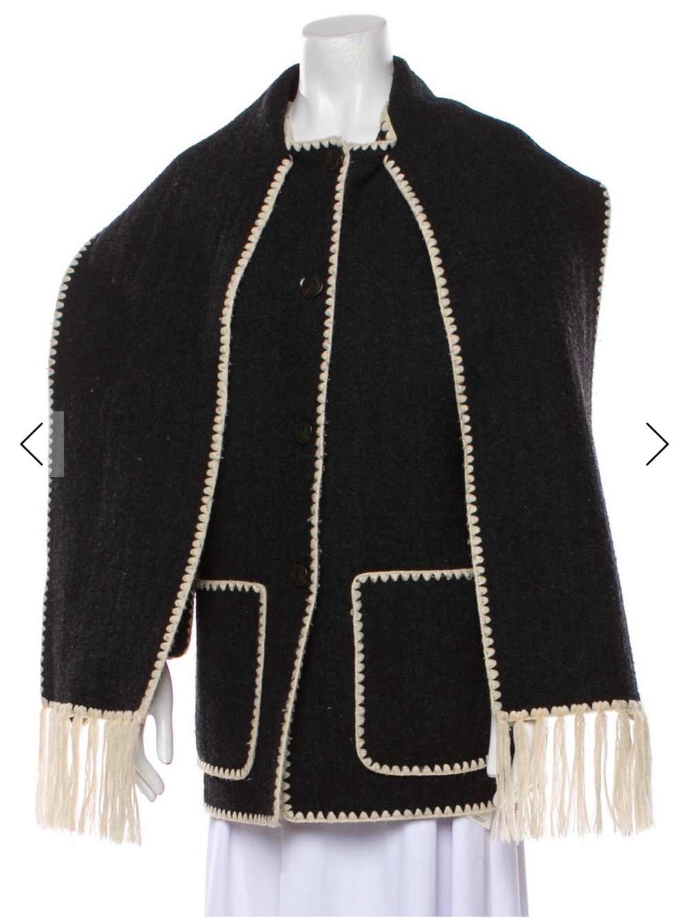 Toteme Black scarf jacket